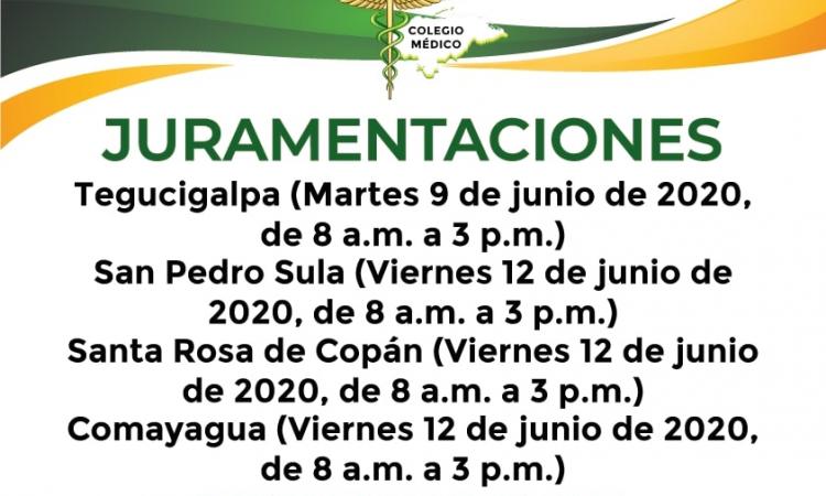 Juramentaciones de Junio 2020