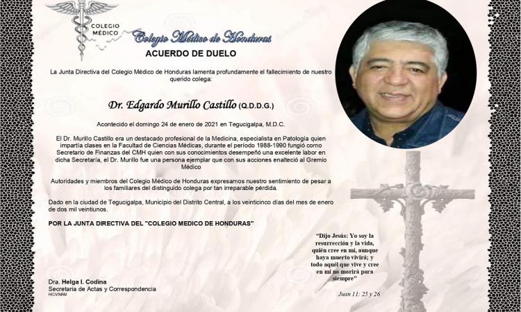 Obituario Dr. Edgardo Murillo Castillo (Q.D.D.G.)