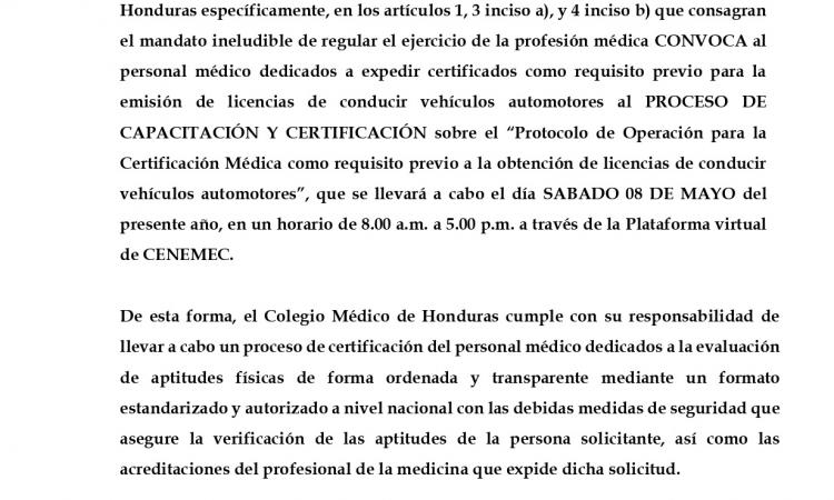 CONVOCATORIA