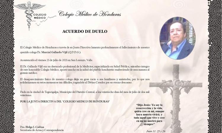 Obituario Dr. Marcial Gallardo Vijil (Q.D.D.G.)