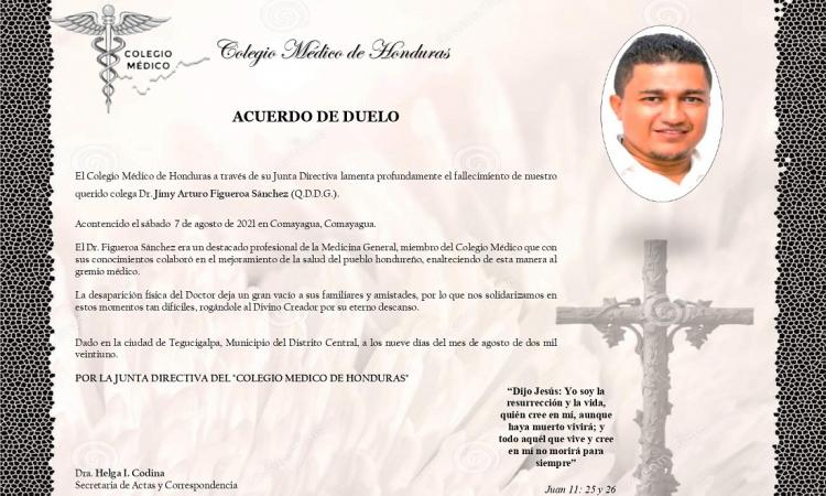 Obituario Dr. Jimy Arturo Figueroa Sánchez (Q.D.D.G.)